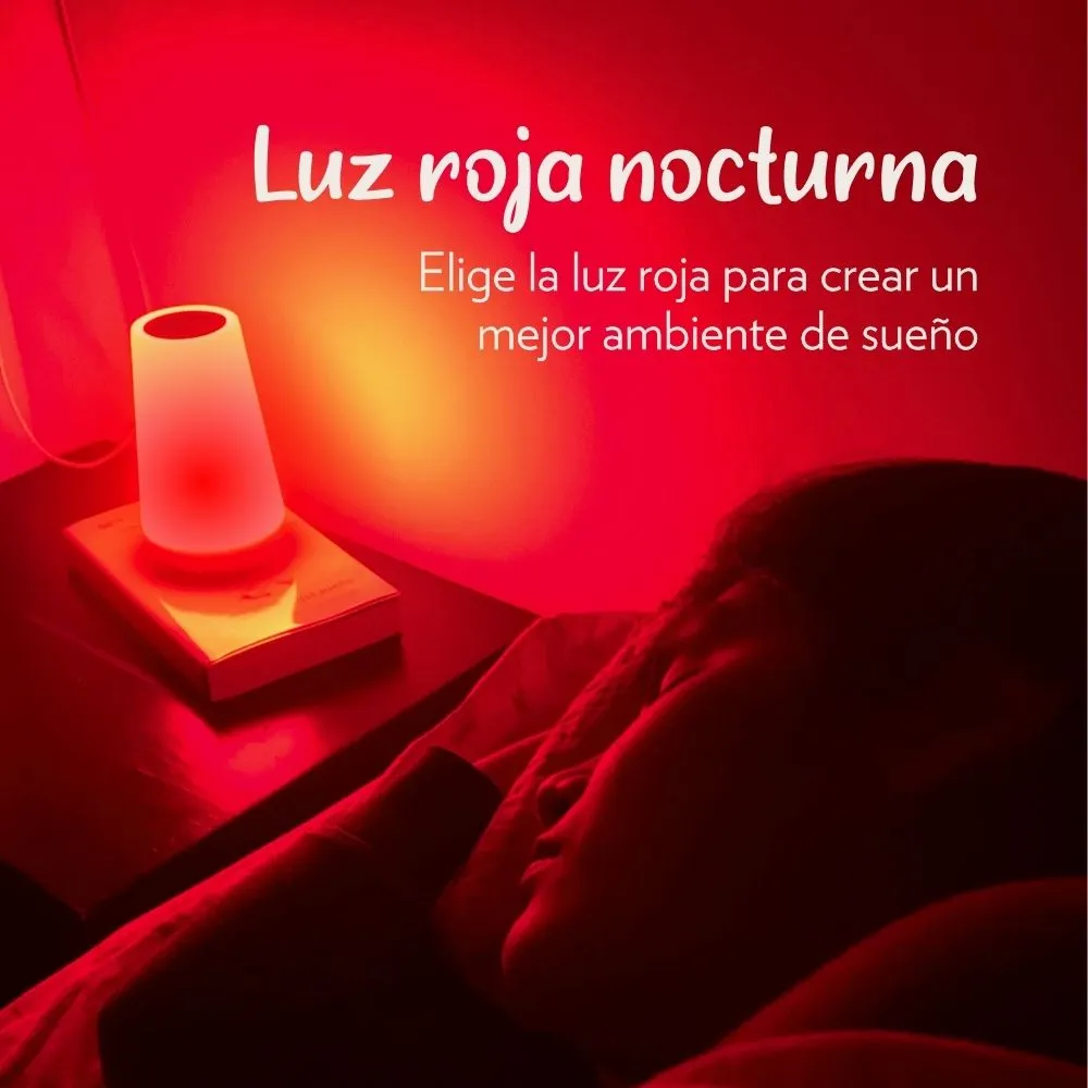Lámpara De Luz Roja Táctil y LED – LUMI LAMP