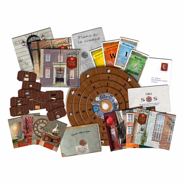 Exit: La Desaparición de Sherlock Holmes – Juego de Mesa Estilo Escape Room, Misterio y Deducción, Para 1 a 4 Jugadores, ¡Vive la Aventura como un Verdadero Detective!